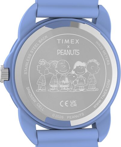 Timex Youth Peanuts Youth Spring 30mm Watch - Blue Strap White Dial Blue Case in Kuwait