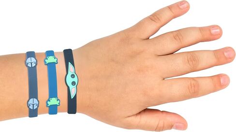 Star Wars The Mandalorian Grogu Kids LCD Watch and Character Bracelet Set with Interchangeable Silicone Bands, Digital Time Display, Ages 6+, Fits Wrist Sizes 5.5" to 8" in Kuwait