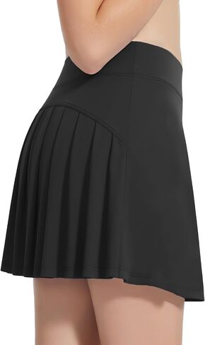 Girls Tennis Skirts with Inner Shorts & Pockets High Waisted Golf Skirt Athletic Running Pleated Skort 5-14 Years in Saudi Arabia