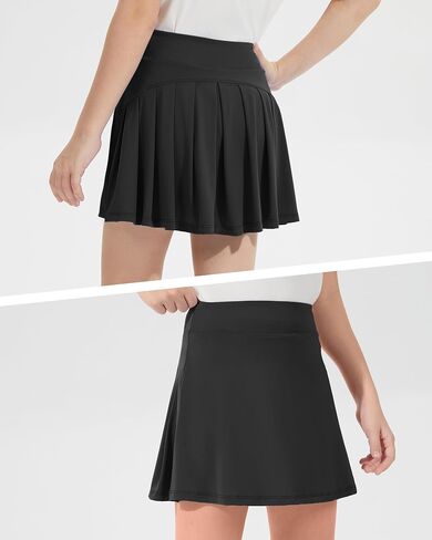 Girls Tennis Skirts with Inner Shorts & Pockets High Waisted Golf Skirt Athletic Running Pleated Skort 5-14 Years in Saudi Arabia