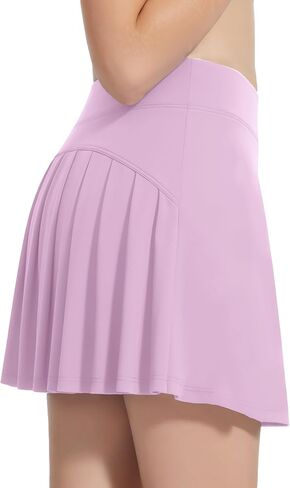 Girls Tennis Skirts with Inner Shorts & Pockets High Waisted Golf Skirt Athletic Running Pleated Skort 5-14 Years in Kuwait
