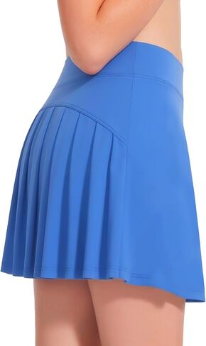 Girls Tennis Skirts with Inner Shorts & Pockets High Waisted Golf Skirt Athletic Running Pleated Skort 5-14 Years in Saudi Arabia