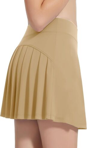 Girls Tennis Skirts with Inner Shorts & Pockets High Waisted Golf Skirt Athletic Running Pleated Skort 5-14 Years in Saudi Arabia