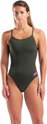 Arena Women's Solid Team Swimsuit Challenge Back MaxLife Open Back Bathing Suit Athletic Swimwear in Kuwait