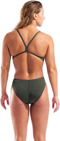 Arena Women's Solid Team Swimsuit Challenge Back MaxLife Open Back Bathing Suit Athletic Swimwear in Kuwait