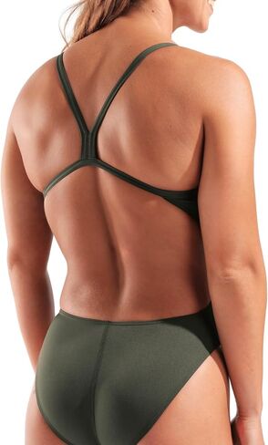 Arena Women's Solid Team Swimsuit Challenge Back MaxLife Open Back Bathing Suit Athletic Swimwear in Kuwait