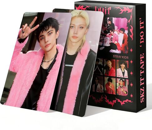 High-Definition Stray Kids DO IT Album Photocards, Perfect Kpop SKZ Photocards, Straykids Album Photo Cards, Stray Kids Merch Lomo Cards Set, SKZ Merch Lomo Cards, Gift for Boys and Girls in Saudi Arabia