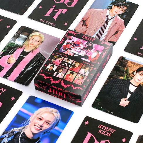 High-Definition Stray Kids DO IT Album Photocards, Perfect Kpop SKZ Photocards, Straykids Album Photo Cards, Stray Kids Merch Lomo Cards Set, SKZ Merch Lomo Cards, Gift for Boys and Girls in Saudi Arabia
