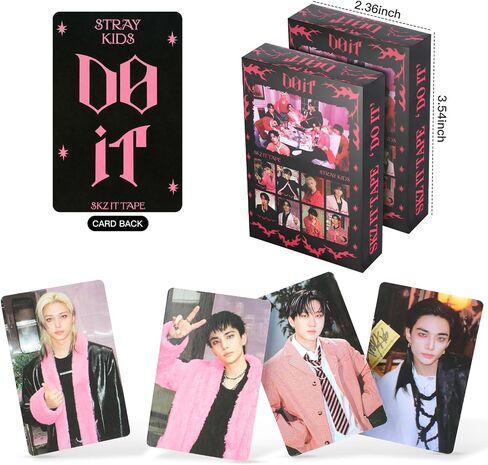 High-Definition Stray Kids DO IT Album Photocards, Perfect Kpop SKZ Photocards, Straykids Album Photo Cards, Stray Kids Merch Lomo Cards Set, SKZ Merch Lomo Cards, Gift for Boys and Girls in Saudi Arabia
