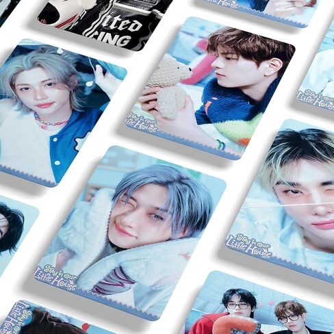 PYAJUU KPOP Stray Kids Photocards Stray in Our Little House Album Cards 55PCS Straykids صور بطاقات المشجعين بطاقات المعايدة هدية DO IT بطاقات بريدية للأولاد والبنات LOMO in Kuwait