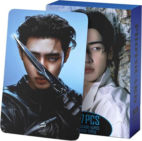 ألبوم Yuto المكون من 127 قطعة THE SIN: Vanish Photocards مجموعة 55 قطعة من بطاقات Lomo و72 قطعة من ملصقات الهدايا البريدية للبنين والبنات (SUNGHOON) in Kuwait