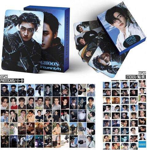 ألبوم Yuto المكون من 127 قطعة THE SIN: Vanish Photocards مجموعة 55 قطعة من بطاقات Lomo و72 قطعة من ملصقات الهدايا البريدية للبنين والبنات (SUNGHOON) in Kuwait