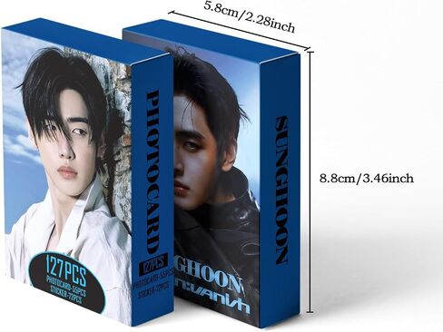 ألبوم Yuto المكون من 127 قطعة THE SIN: Vanish Photocards مجموعة 55 قطعة من بطاقات Lomo و72 قطعة من ملصقات الهدايا البريدية للبنين والبنات (SUNGHOON) in Kuwait