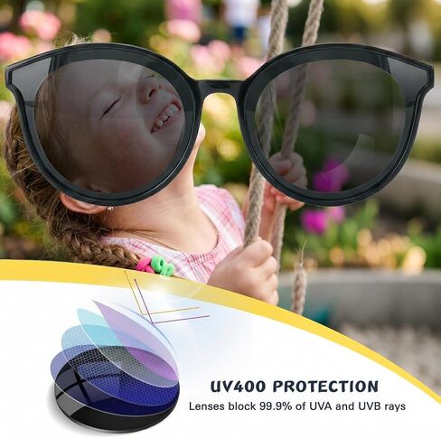 Bio-th Kids Sunglasses for Girls Boys Polarized, Unbreakable TPEE Flexible Rubber Frame, UV400 Protection Toddler Age 3-8 in Kuwait