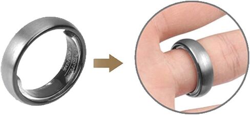 Black Invisible Ring Size Adjuster for Loose Rings 6 Sizes Jewelry Guard Spacer Fitter Jewelry Making Tools and Accessories, Jewelry Sizers and Mandrels in Kuwait