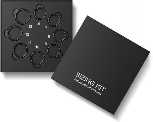 Ring Sizing Kit, Size First Before You Buy, Find The Comfortable Ring Size, Choose from 8 Sizes (Size 6-13) in Saudi Arabia