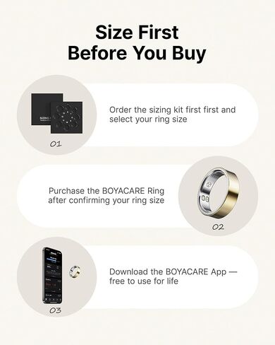 Ring Sizing Kit, Size First Before You Buy, Find The Comfortable Ring Size, Choose from 8 Sizes (Size 6-13) in Saudi Arabia