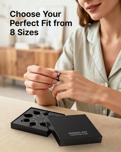 Ring Sizing Kit, Size First Before You Buy, Find The Comfortable Ring Size, Choose from 8 Sizes (Size 6-13) in Saudi Arabia