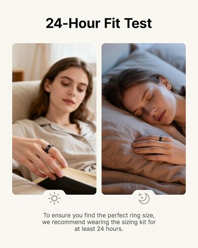 Ring Sizing Kit, Size First Before You Buy, Find The Comfortable Ring Size, Choose from 8 Sizes (Size 6-13) in Saudi Arabia
