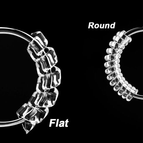 Ring Size Reducer Spiral Coil 4-Pack Transparent Invisible Ring Adjuster Tightener for Loose Rings, Resizing Tool for Daily Wear and Events, Transparent in Kuwait