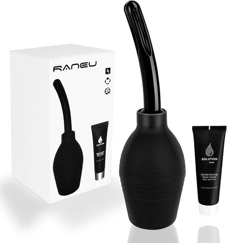 RANEU Enema Bulb Kit with Lube Anal Douche Superior Materials Douche for Men Women in Kuwait