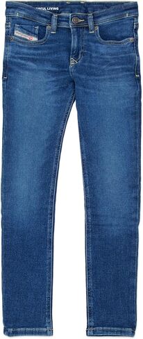 Diesel Boys' Medium Blue Wash Skinny Fit Jeans in Kuwait