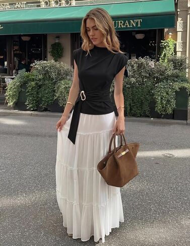ZESICA Women's 2026 Summer Cap Sleeve Blouse Mock Neck Business Casual Tops Spring Dressy Tunic Work Shirts in Kuwait