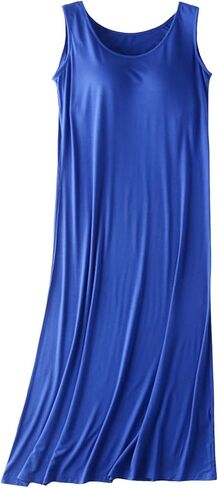 Night Gowns For Adult Women Shelf Bra Cute Nightgowns Plus Size Sleeveless Sleepwear Ladies Summer Tank Sleep Dress in Saudi Arabia