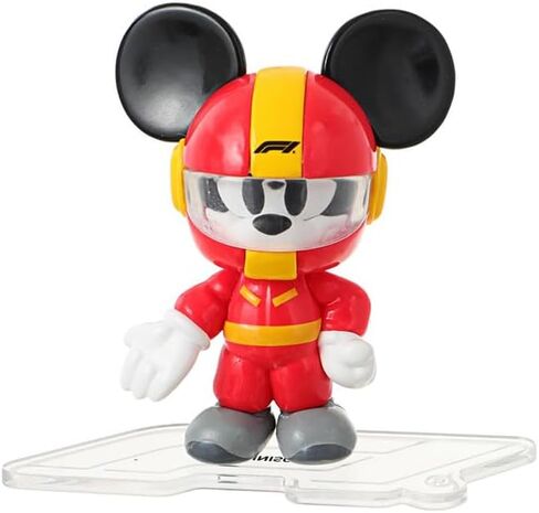 MINISO Disney Mickey F1 Speed ​​Mini World Blind Box Bag Charm لطيف مفاجأة الشكل سلسلة المفاتيح لعبة قابلة للجمع لتزيين الحقيبة هدية عيد ميلاد لمحبي ديزني (عشوائي) in Kuwait