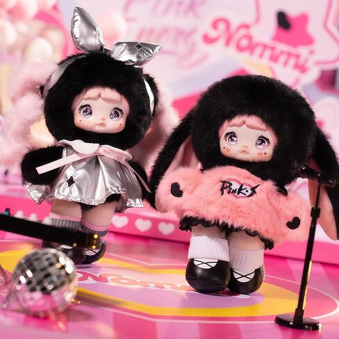Nommi Pink Energy Series Cute Plush Keychain Blind Box (1 of 8 Possible Styles) Nommi Key Ring Collectible Birthday Gifts (1Pc Blind Box) in Saudi Arabia