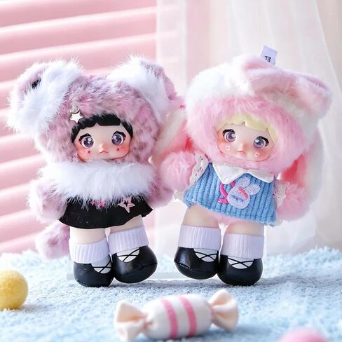 Nommi Pink Energy Series Cute Plush Keychain Blind Box (1 of 8 Possible Styles) Nommi Key Ring Collectible Birthday Gifts (1Pc Blind Box) in Saudi Arabia