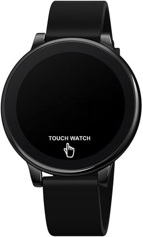TOOCAT Fashion LED Watches, Black Touchscreen Electronic Watch, Silicone Strap, Water-Resistant to 30 Meters, Unisex, for Teens and Students in Saudi Arabia