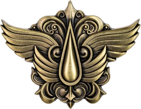 Starforged Warhammer 40K الفصل أيقونة رمادي فارس الموت ساعة الذئاب الفضائية شارة بدبوس اكسسوارات رجالية in Kuwait