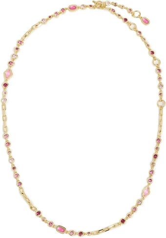 قلادة Kendra Scott النسائية الصغيرة Elisa Abbie Strand من مزيج ذهبي وردي مقاس واحد مقاس واحد in Kuwait