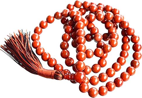 Red Jasper Mala Necklace – 8mm 108 Beads – Grounnding & Vitality in Saudi Arabia