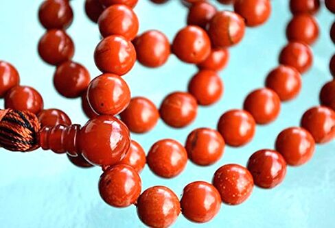 Red Jasper Mala Necklace – 8mm 108 Beads – Grounnding & Vitality in Saudi Arabia