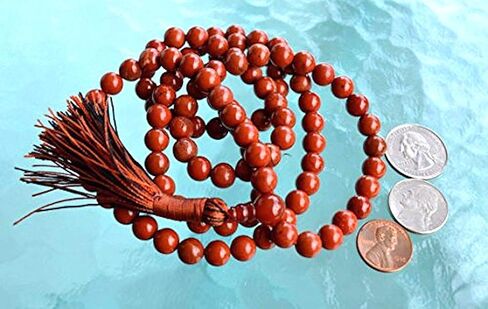 Red Jasper Mala Necklace – 8mm 108 Beads – Grounnding & Vitality in Saudi Arabia