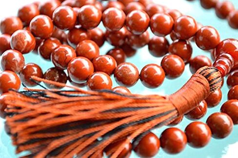 Red Jasper Mala Necklace – 8mm 108 Beads – Grounnding & Vitality in Saudi Arabia
