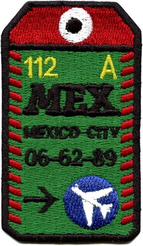 Travel Tag Mexico City Patch Souvenir Culture Vacation Embroidered Iron On in Kuwait