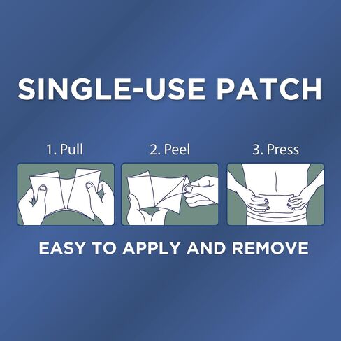 Thera|Care Maximum Strength OTC Pain Relief Patch | 4% Lidocaine Patch | 3.9" x 5.5" | 6-Count Box in Kuwait