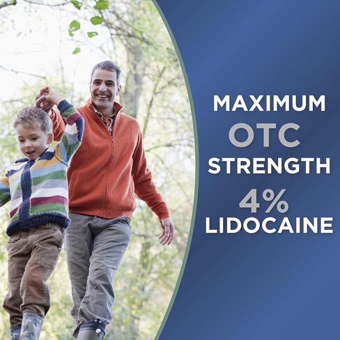 Thera|Care Maximum Strength OTC Pain Relief Patch | 4% Lidocaine Patch | 3.9" x 5.5" | 6-Count Box in Kuwait