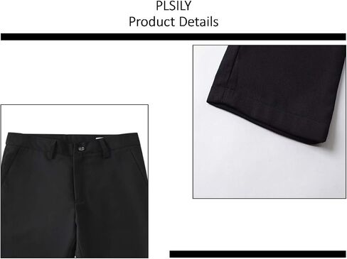 Boys Dress Pants Sim Fit Formal Adjustable Pants for Boys Kids School Uniform Trousers in Kuwait