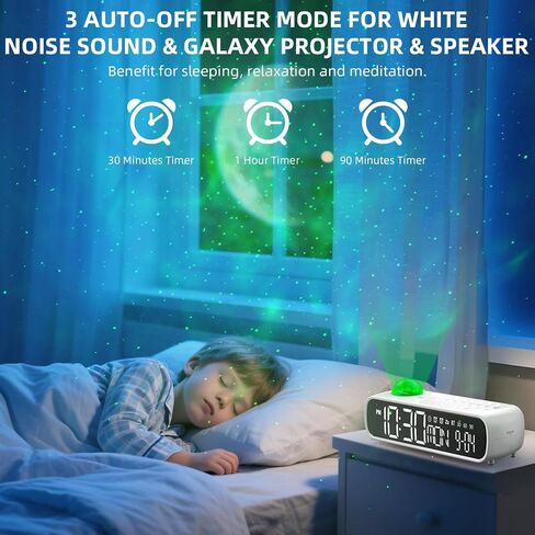 Digital Alarm Clock for Bedroom, Large Display Digital Clock with Indoor Thermometer Hygrometer, Automatic & Touch Backlight, Adjustable Brightness, Compact for Bedside in Saudi Arabia