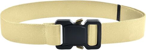 Warm Yellow Kids Elastic Belts for Boys Girls, Adjustable Stretch Belt with Metal Buckle for Baseball Golf in Saudi Arabia