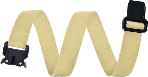 Warm Yellow Kids Elastic Belts for Boys Girls, Adjustable Stretch Belt with Metal Buckle for Baseball Golf in Saudi Arabia