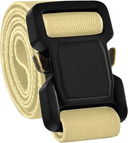 Warm Yellow Kids Elastic Belts for Boys Girls, Adjustable Stretch Belt with Metal Buckle for Baseball Golf in Saudi Arabia