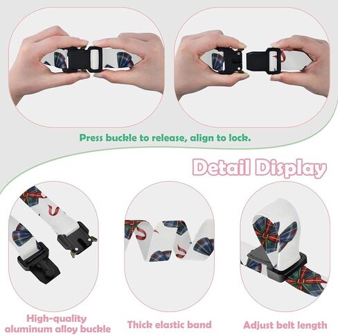 Watercolor Bows Kids Elastic Belts for Boys Girls, Adjustable Stretch Belt with Metal Buckle for Baseball Golf in Saudi Arabia