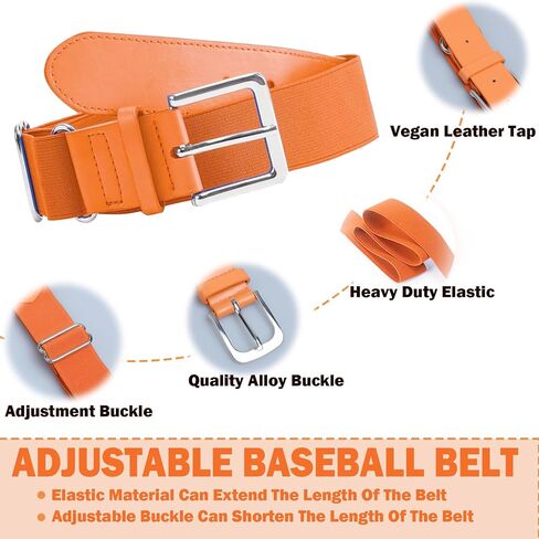 Kids Baseball or Softball Sock and Belt Combo Set, Adjustable Kids Softball Belts and 2 Pairs Socks for Youth Boys Girl in Saudi Arabia