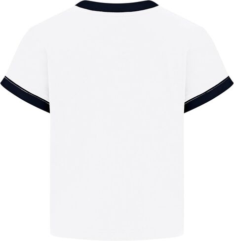 WILSON Girls Crest Logo Tee, Short Sleeve Athletic T-Shirt, Soft Breathable Cotton Blend, for School Sports and Casual Wear in Kuwait