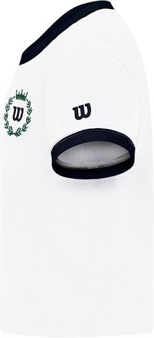 WILSON Girls Crest Logo Tee, Short Sleeve Athletic T-Shirt, Soft Breathable Cotton Blend, for School Sports and Casual Wear in Kuwait